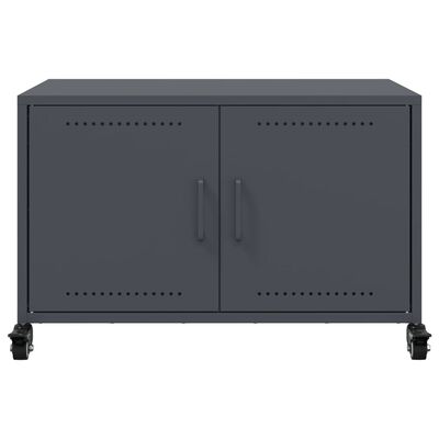 vidaXL Móvel de TV 68x39x43,5 cm aço antracite