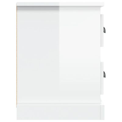 vidaXL Móvel p/ TV 102x35,5x47,5 cm derivados madeira branco brilhante