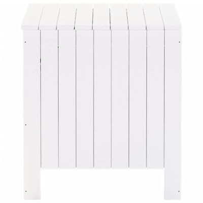 vidaXL Caixa de arrumação c/ tampa RANA 60x49x54cm pinho maciço branco