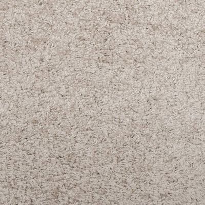 vidaXL Tapete shaggy de pelo alto PAMPLONA 80x200 cm bege