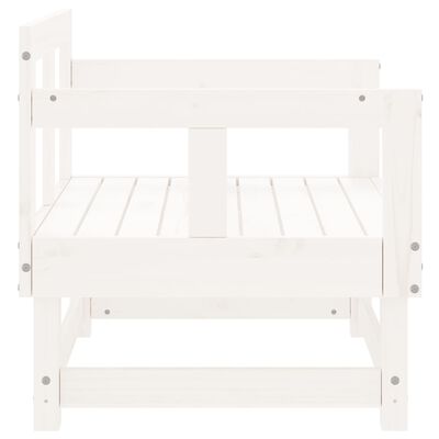 vidaXL Cadeiras de jardim 2 pcs madeira de pinho maciça branco