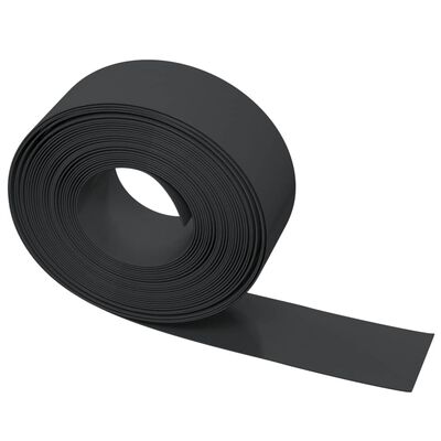 vidaXL Bordas de jardim 4 pcs 10 m 20 cm polietileno preto