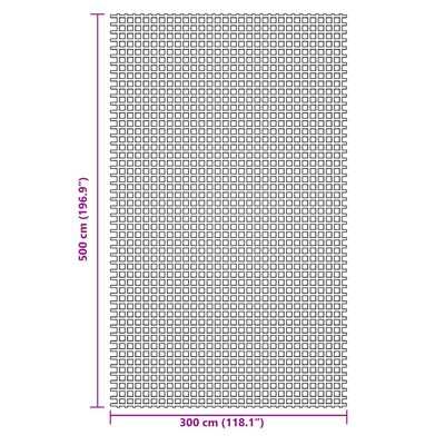 vidaXL Tapete de campismo 5x3 m verde