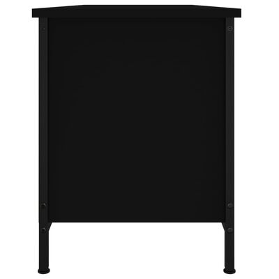 vidaXL Móvel para TV c/ portas 102x35x45 cm derivados de madeira preto