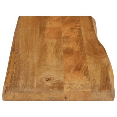 vidaXL Tampo de mesa c/ borda viva 80x40x3,8 cm mangueira maciça