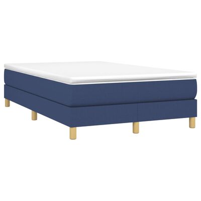 vidaXL Estrutura de cama 120x200 cm tecido azul