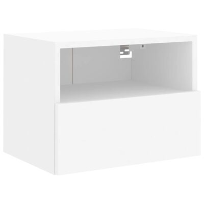 vidaXL Móveis de parede p/ TV 2pcs 40x30x30cm derivados madeira branco