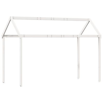 vidaXL Telhado de cama infantil 207x80,5x151,5 cm pinho maciço branco