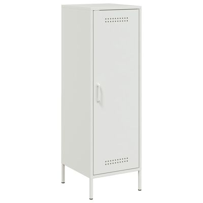 vidaXL Aparador alto 36x39x113 cm aço branco