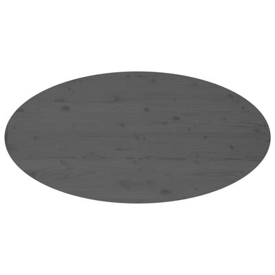 vidaXL Mesa de centro 110x55x45 cm madeira de pinho maciça cinzento