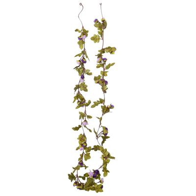 vidaXL Grinaldas de flores de Natal 6 pcs 215 cm roxo claro