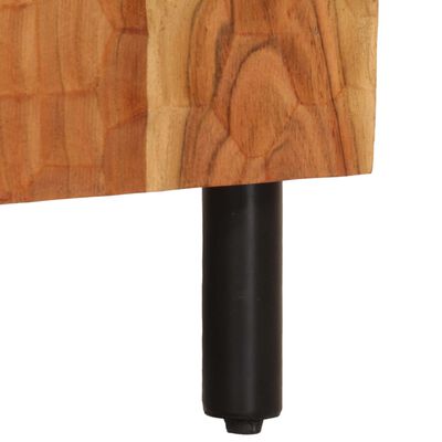 vidaXL Mesa de cabeceira 50x33x60 cm madeira de acácia maciça
