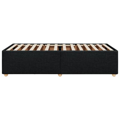 vidaXL Estrutura de cama 100x200 cm tecido preto