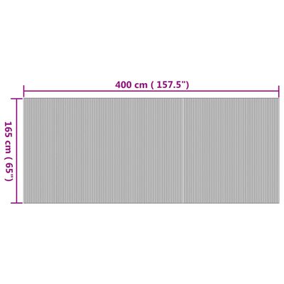 vidaXL Divisória 165x400 cm bambu cor natural