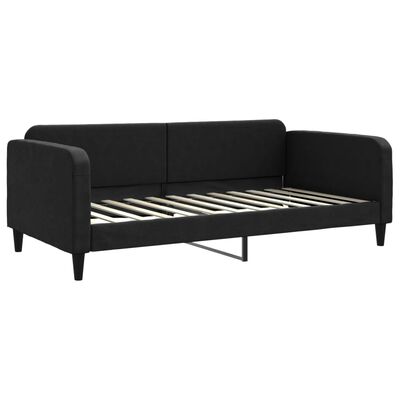 vidaXL Sofá-cama 100x200 cm tecido preto