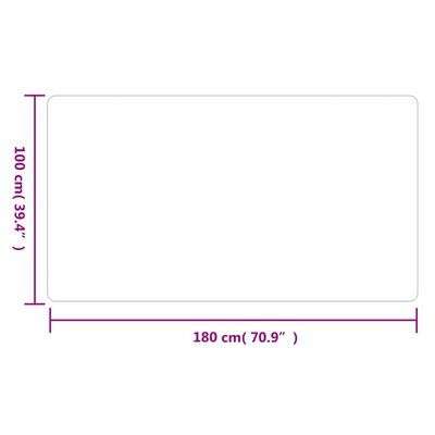 vidaXL Tapete/passadeira 100x180 cm antracite