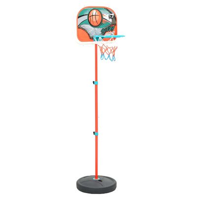 vidaXL Conjunto jogo de basquetebol portátil ajustável 133-160 cm