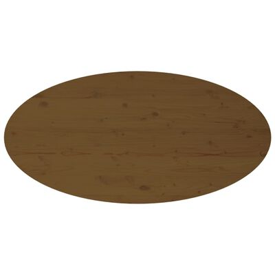 vidaXL Mesa de centro 110x55x45 cm pinho maciço castanho mel