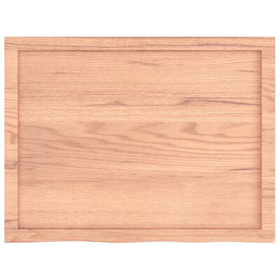 vidaXL Prateleira de parede 80x60x(2-4) cm carvalho tratado castanho