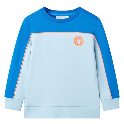 Sweatshirt para criança azul-brilhante e azul-claro 116