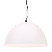 vidaXL Candeeiro suspenso vintage indust. redondo 25 W 41 cm E27 branco