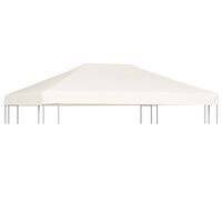 vidaXL Cobertura de gazebo 310 g/m² 4x3 m branco nata