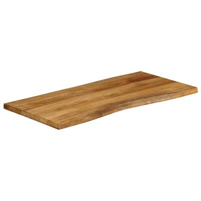 vidaXL Tampo de mesa c/ borda viva 120x60x3,8 cm mangueira maciça