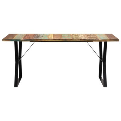 vidaXL Mesa de jantar 180x90x76 cm madeira recuperada maciça