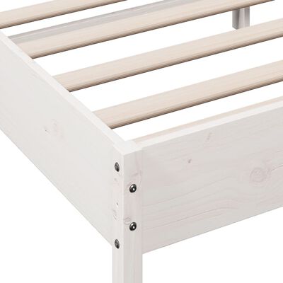 vidaXL Cama sem colchão 180x200 cm madeira de pinho maciça branco