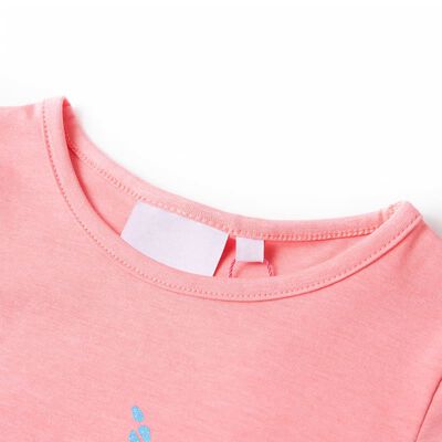 T-shirt infantil rosa-choque 116