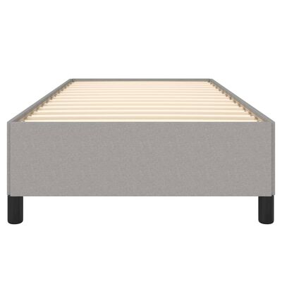 vidaXL Estrutura de cama 90x190 cm tecido cinza-claro