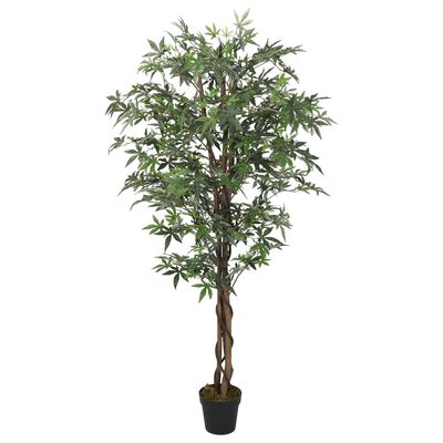 vidaXL Ácer artificial 672 folhas 180 cm verde