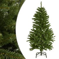 vidaXL Árvore de Natal artificial articulada com suporte 120 cm verde