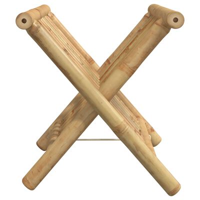 vidaXL Suporte de revistas 42x30,5x34,5 cm bambu