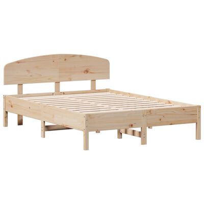 vidaXL Cama sem colchão 120x190 cm madeira de pinho maciça