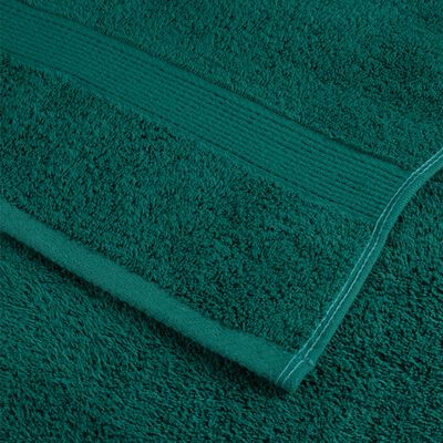 vidaXL Toalhas de bidé premium SOLUND 2 pcs 30x50 cm 600 gsm verde