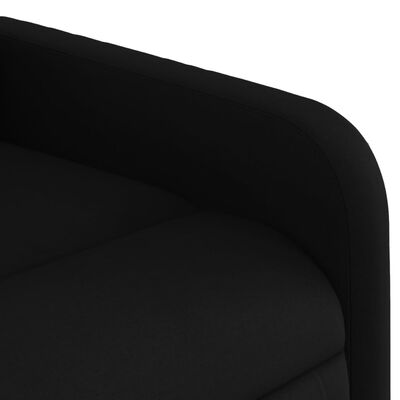 vidaXL Poltrona reclinável de massagens elétrica tecido preto