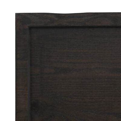 vidaXL Bancada p/ WC 80x30x(2-4)cm madeira tratada maciça castanho