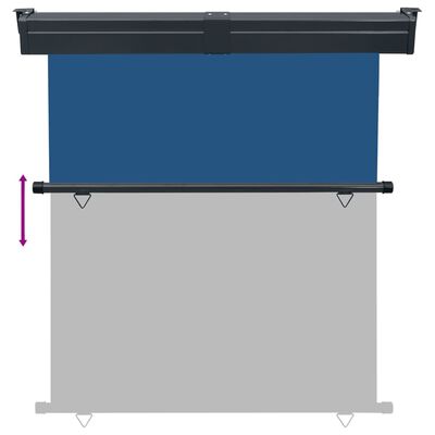 vidaXL Toldo lateral para varanda 165x250 cm azul