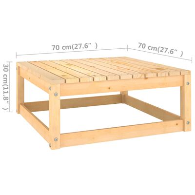 vidaXL 11 pcs conj. lounge jardim c/ almofadões antracite pinho maciço