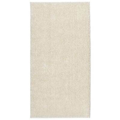 vidaXL Tapete de pelo alto aspeto brilhante ISTAN 100x200cm cor creme