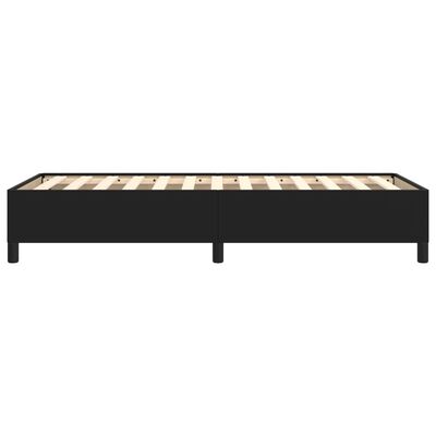 vidaXL Estrutura de cama 100x200 cm couro artificial preto