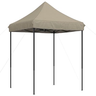 vidaXL Tenda p/ festas pop-up dobrável 200x200x306cm cinza-acastanhado