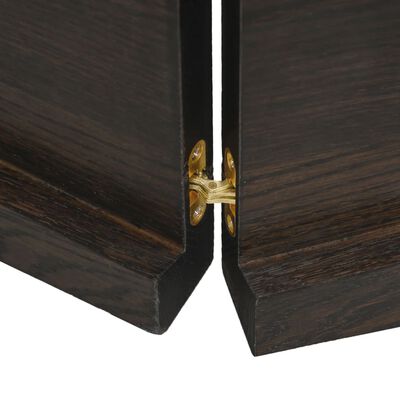 vidaXL Tampo de mesa 160x40x(2-4) cm carvalho tratado castanho-escuro