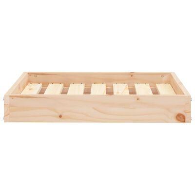 vidaXL Cama para cães 61,5x49x9 cm madeira de pinho maciça