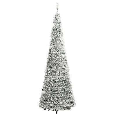 vidaXL Árvore de Natal artificial pop-up c/ 150 luzes LED e neve 180cm