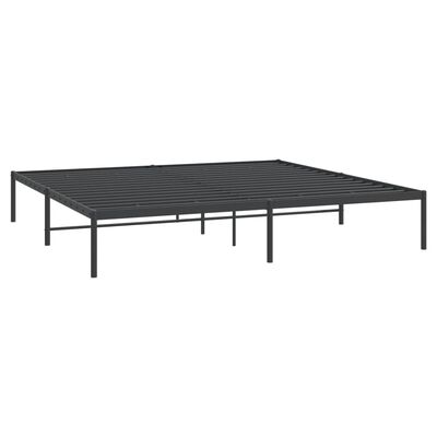 vidaXL Estrutura de cama 180x200 cm metal preto