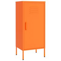 vidaXL Armário de arrumação aço 42,5x35x101,5 cm laranja