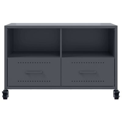 vidaXL Móvel de TV 68x39x43,5 cm aço antracite