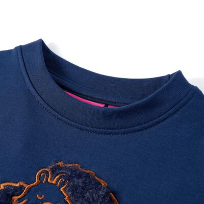 Sweatshirt para criança azul-marinho 104